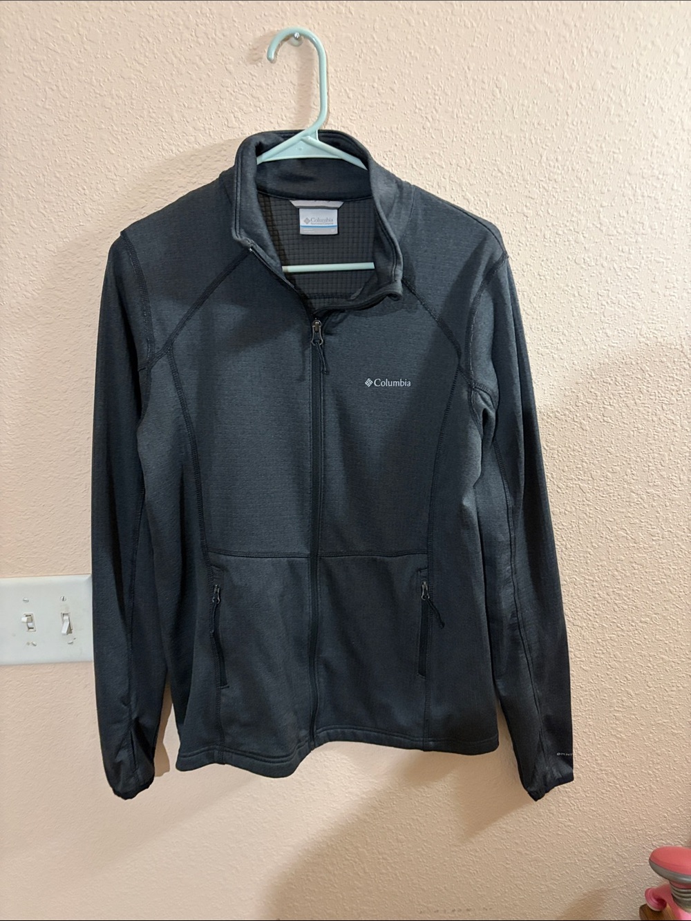 Columbia Dark Gray Full-Zip Lightweight Sweatshirt
